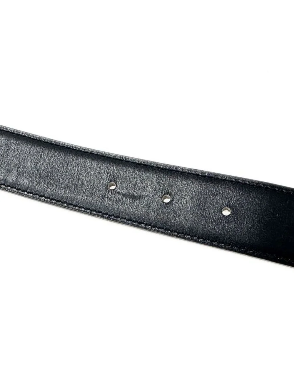 Hermes Belt H Box Calf Black Gold 70 Reversible